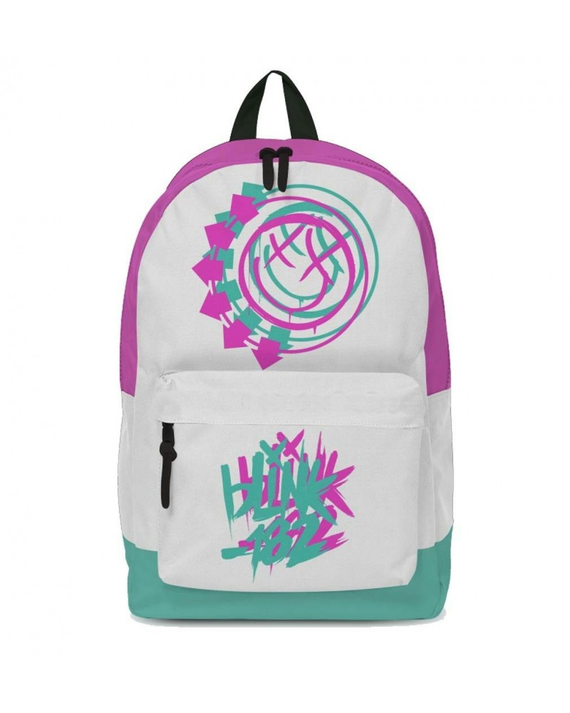 blink-182 Smiley White Classic Backpack $11.13 Bags