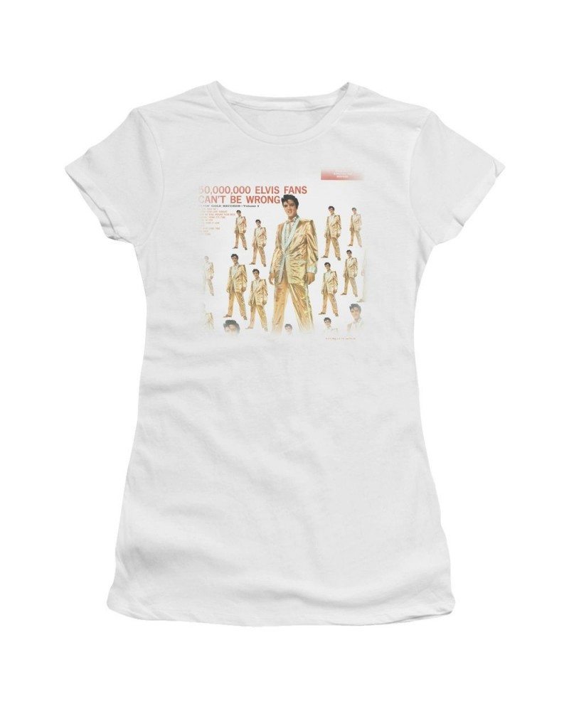 Elvis Presley Juniors Shirt | 50 MILLION FANS Juniors T Shirt $6.29 Shirts