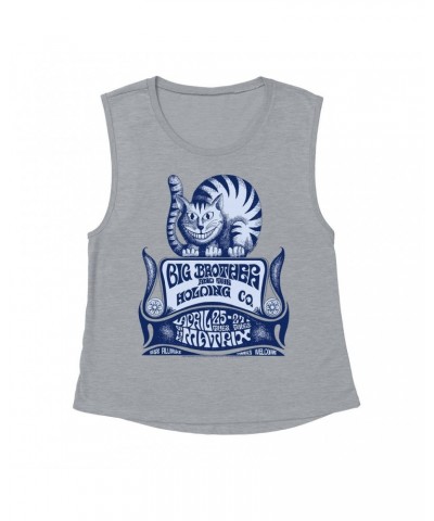 Big Brother & The Holding Company Ladies' Muscle Tank Top | Feat. Janis Joplin The Matrix Concert Flyer Shirt $14.83 Shirts