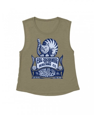 Big Brother & The Holding Company Ladies' Muscle Tank Top | Feat. Janis Joplin The Matrix Concert Flyer Shirt $14.83 Shirts