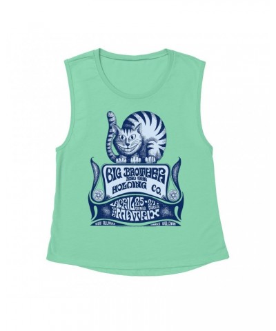 Big Brother & The Holding Company Ladies' Muscle Tank Top | Feat. Janis Joplin The Matrix Concert Flyer Shirt $14.83 Shirts