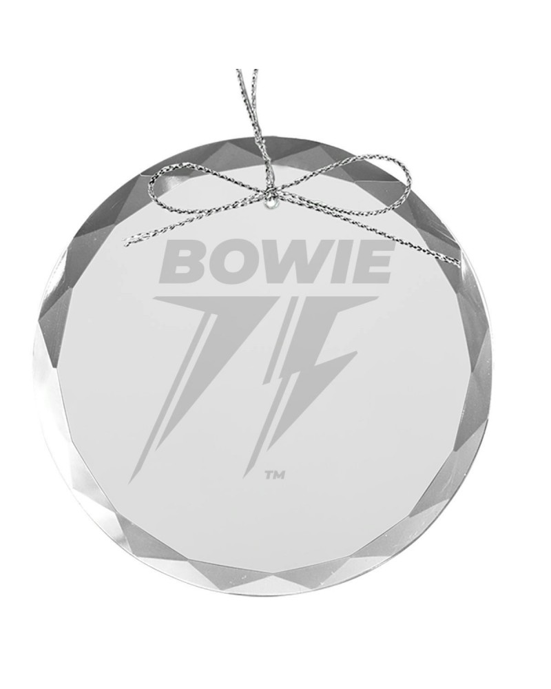 David Bowie Bowie 75 Round Laser-Etched Glass Ornament $4.90 Decor