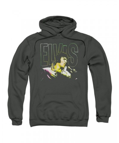 Elvis Presley Hoodie | MULTICOLORED Pull-Over Sweatshirt $13.76 Sweatshirts