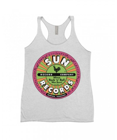 Sun Records Ladies' Tank Top | Where Rock n Roll Was Born Colorful Label Shirt $10.13 Shirts