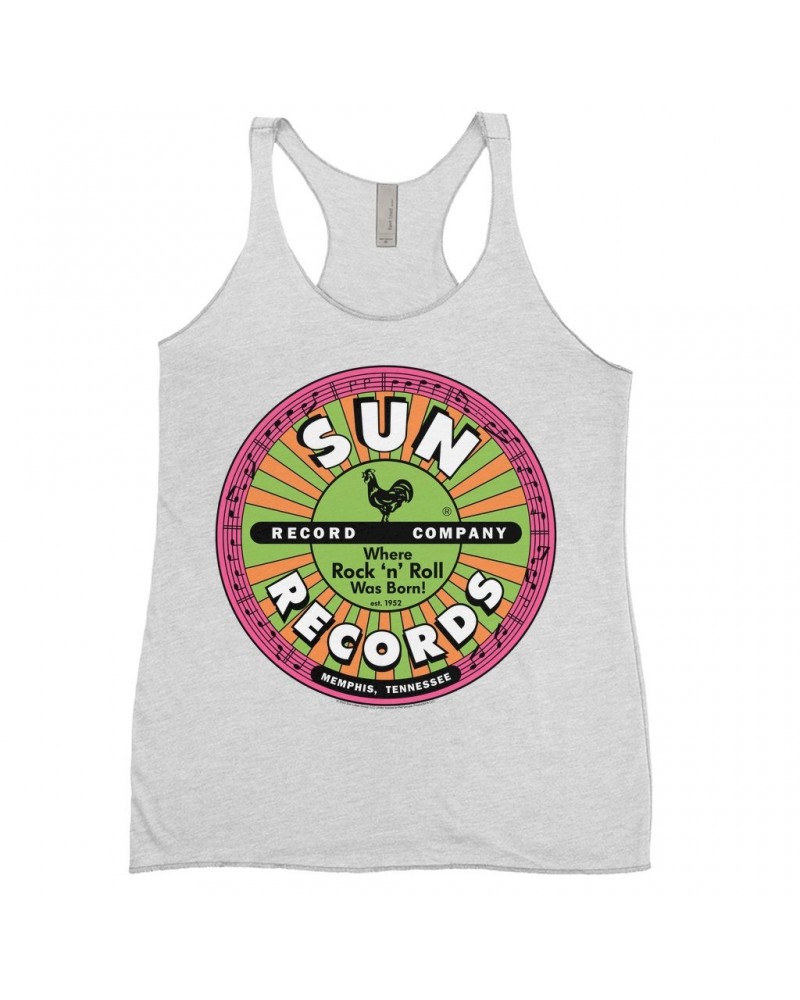 Sun Records Ladies' Tank Top | Where Rock n Roll Was Born Colorful Label Shirt $10.13 Shirts