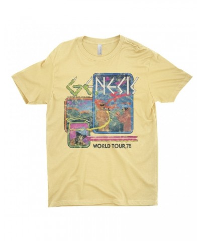 Genesis T-Shirt | And Then There Were Three '78 World Tour Distressed Shirt $8.48 Shirts