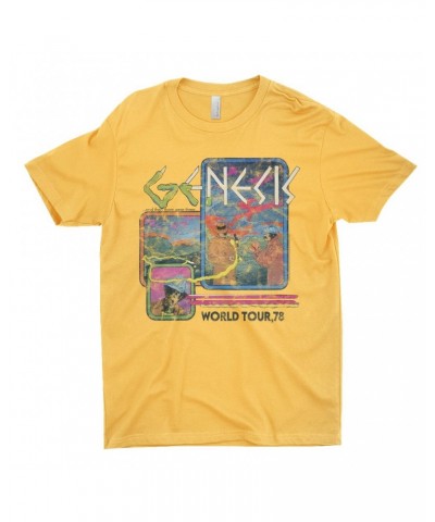 Genesis T-Shirt | And Then There Were Three '78 World Tour Distressed Shirt $8.48 Shirts