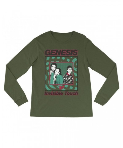 Genesis Long Sleeve Shirt | 1987 Invisible Touch Promo Design Shirt $11.08 Shirts