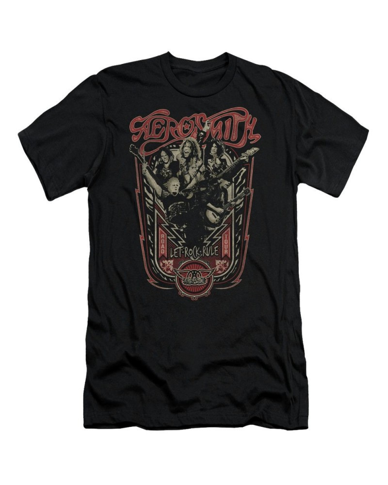 Aerosmith Slim-Fit Shirt | LET ROCK RULE Slim-Fit Tee $9.60 Shirts