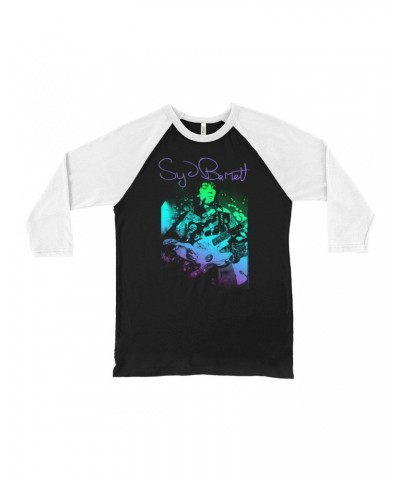 Syd Barrett 3/4 Sleeve Baseball Tee | Syd Psychedelic Design Shirt $14.38 Shirts