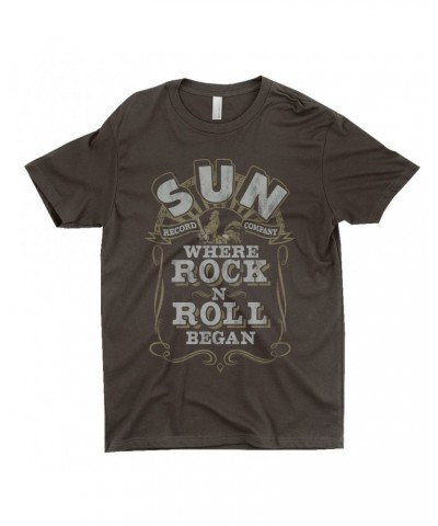 Sun Records T-Shirt | Where Rock n Roll Began Filigree Design Distressed Shirt $11.73 Shirts