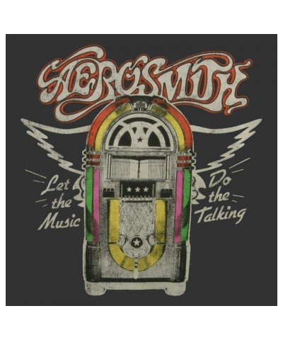 Aerosmith T-Shirt | Let The Music Do The Talking Jukebox Shirt $9.48 Shirts