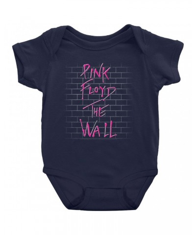 Pink Floyd Baby Short Sleeve Bodysuit | Hot Pink The Wall Bodysuit $8.18 Kids