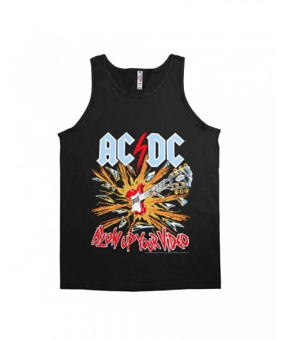 AC/DC Unisex Tank Top | Blow Up Your Video Primary Colors Shirt $12.48 Shirts