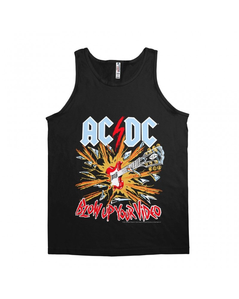 AC/DC Unisex Tank Top | Blow Up Your Video Primary Colors Shirt $12.48 Shirts