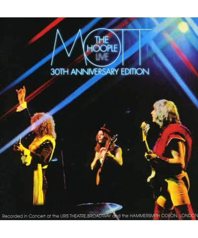 Mott The Hoople LIVE: 30TH ANNIVERSARY EDITION CD $6.63 CD