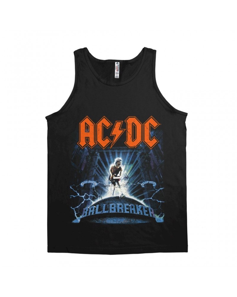 AC/DC Unisex Tank Top | Ballbreaker Album Design Distressed Shirt $11.23 Shirts