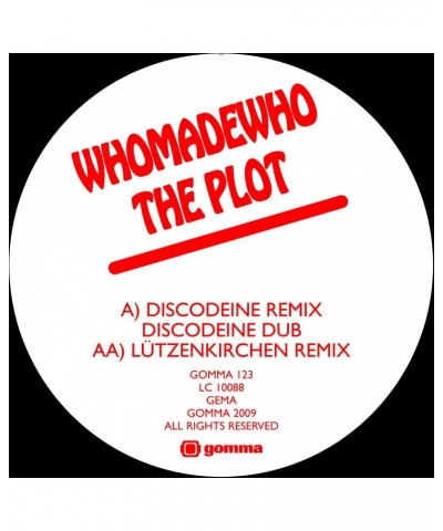 WhoMadeWho PLOT 2 (DISCODEINE & LUTZENKIRCHEN REMIXES) Vinyl Record $4.75 Vinyl