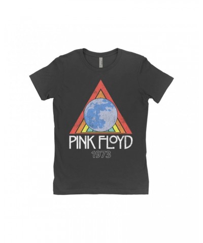 Pink Floyd Ladies' Boyfriend T-Shirt | 1973 Gone Global Distressed Shirt $9.23 Shirts