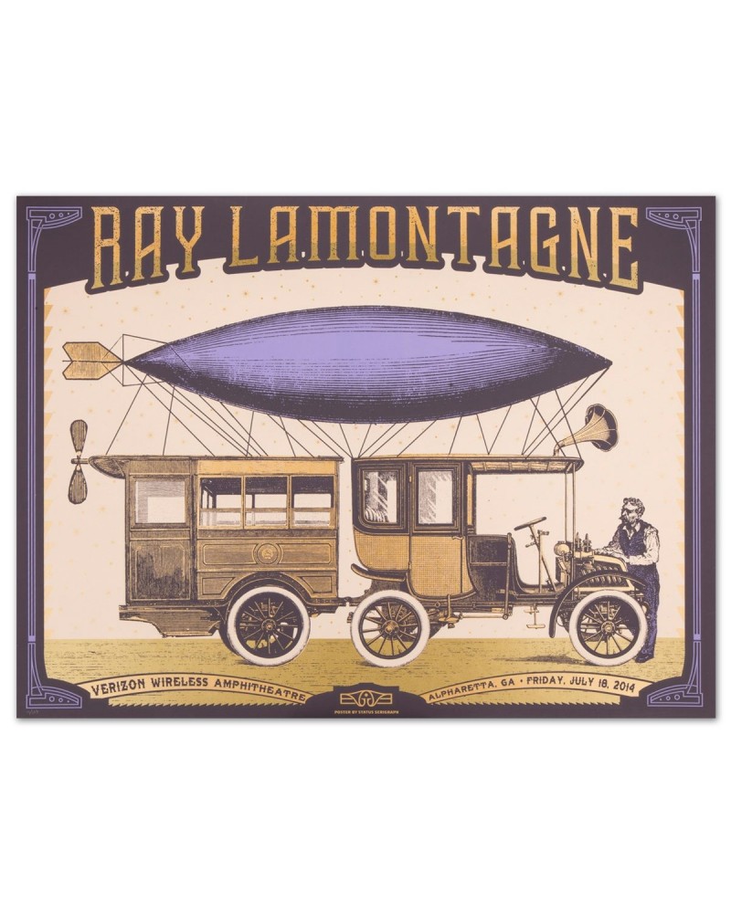 Ray LaMontagne 2014 Alpharetta GA Event Poster $10.80 Decor