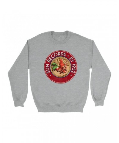 Sun Records Sweatshirt | Red Rooster Est. 1952 Seal Sweatshirt $13.63 Sweatshirts