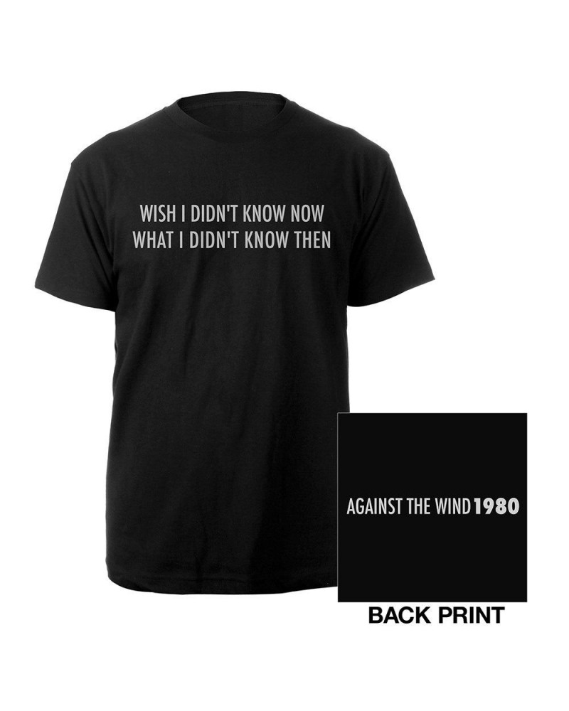 Bob Seger & The Silver Bullet Band Against the Wind Lyric Tee $11.48 Shirts