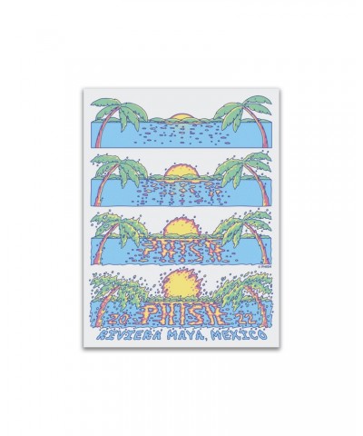 Phish Melting Palms Clear Event Sticker $0.62 Accessories