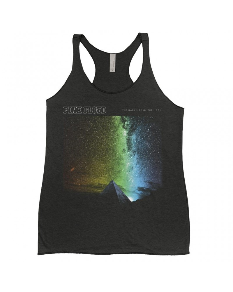 Pink Floyd Ladies' Tank Top | Pyramid Color Burst Design Shirt $8.69 Shirts