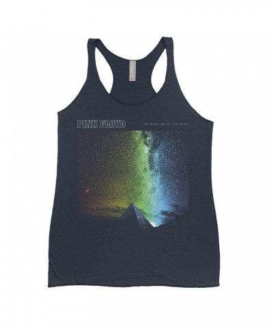 Pink Floyd Ladies' Tank Top | Pyramid Color Burst Design Shirt $8.69 Shirts