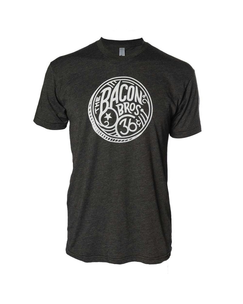 The Bacon Brothers Men's Heather Black Vintage 36 Coin Logo T-Shirt $6.56 Shirts