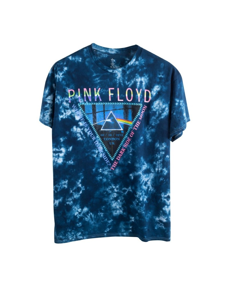 Pink Floyd Where Is Your Dark Side Upside Down Triangle Tie Die '79 T-Shirt $9.75 Shirts